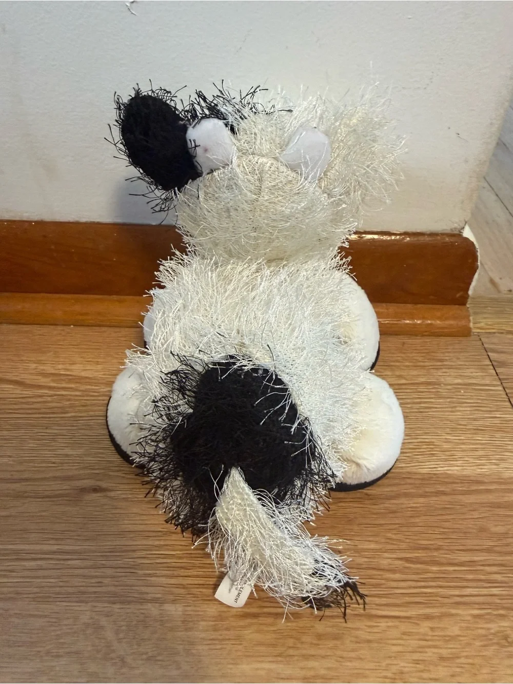 Ganz Webkinz HM003 Black & White Cow  Plush Stuffed Toy No Code